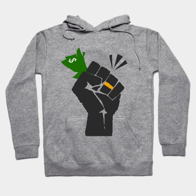 Luxury Liberal, Ironic Capitalist (No Text) Hoodie by neememes